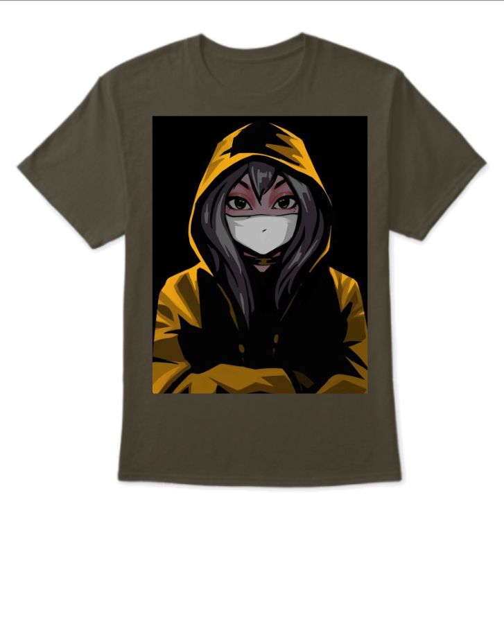 stylish front and back printed T shirt - Front