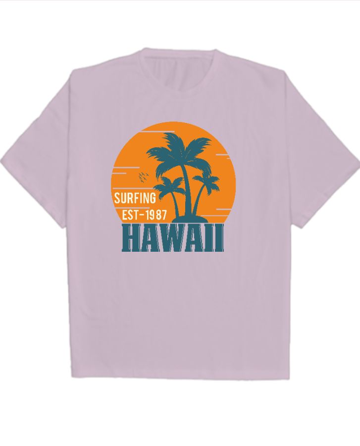 surfing est-1987 hawaii tshirt - Front