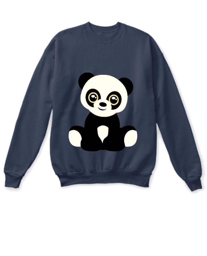 sweatshirt on panda - Front