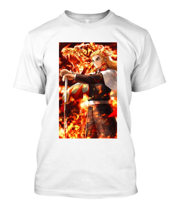 Basic t-shirt for men and women of anime Demon Slayer  - Front