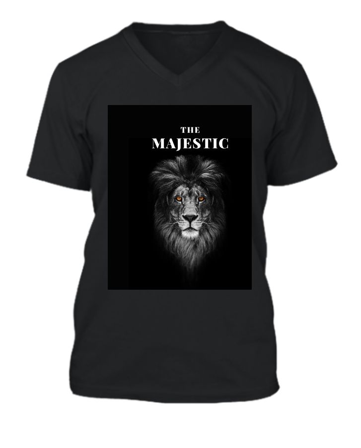 t shirt lion - Front