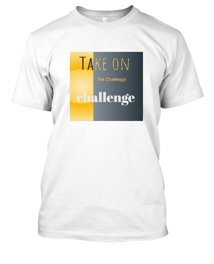 take on the challenge t-shirt - Front