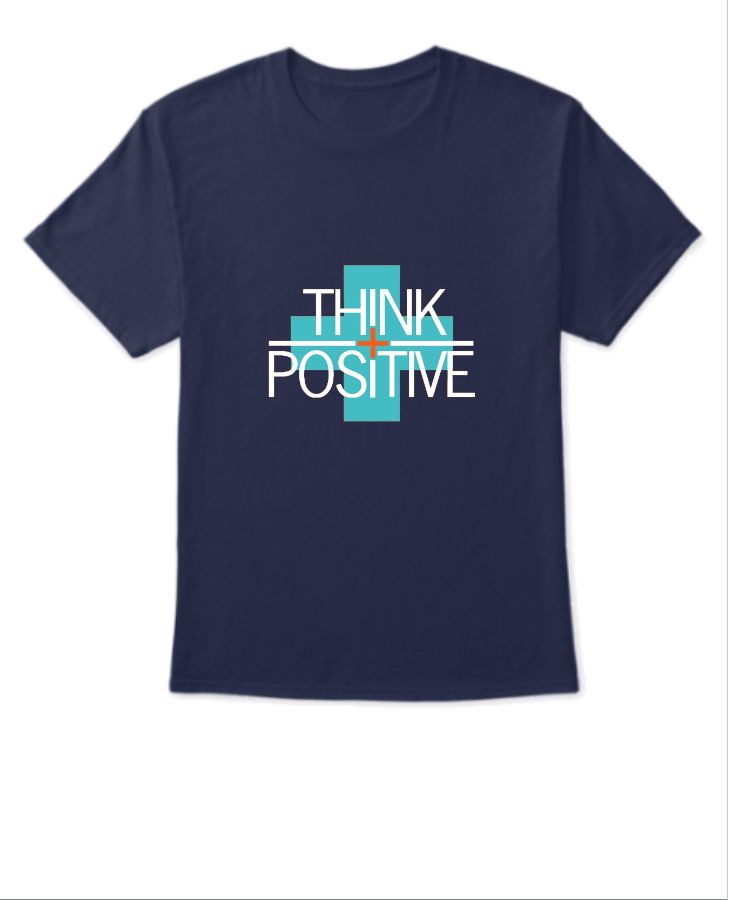 think positive tee  - Front