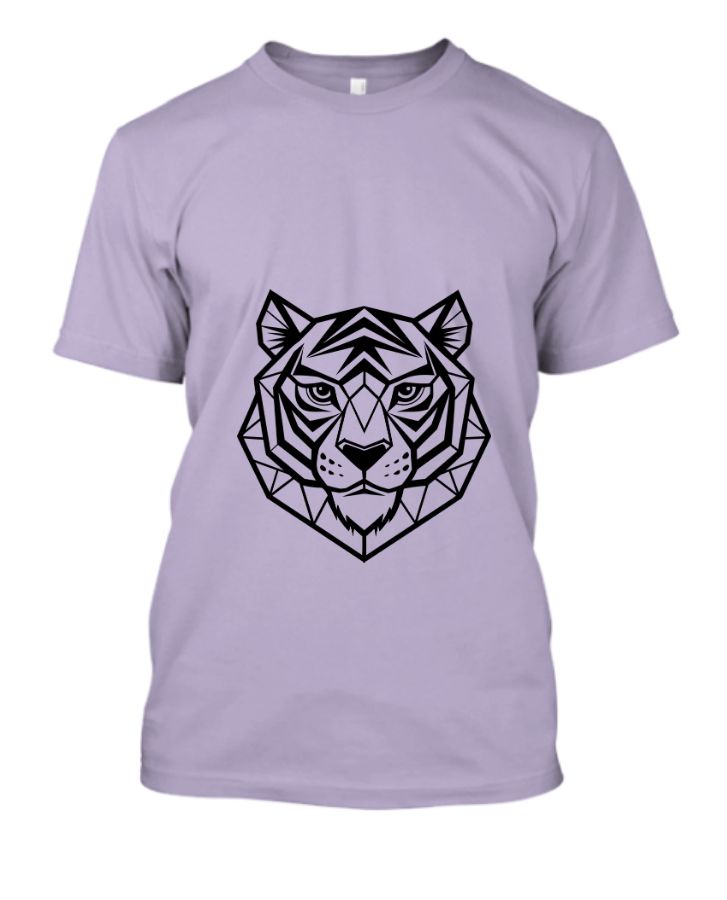 tiger shap design unisex t-shrt - Front