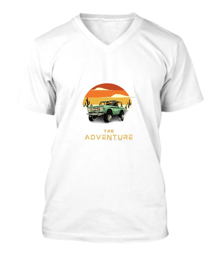 traveler neck t shirt - Front