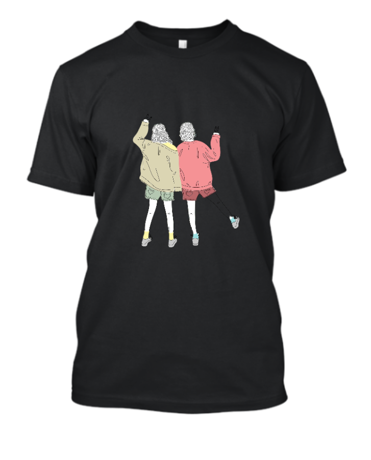 @two girls t-shirt - Front