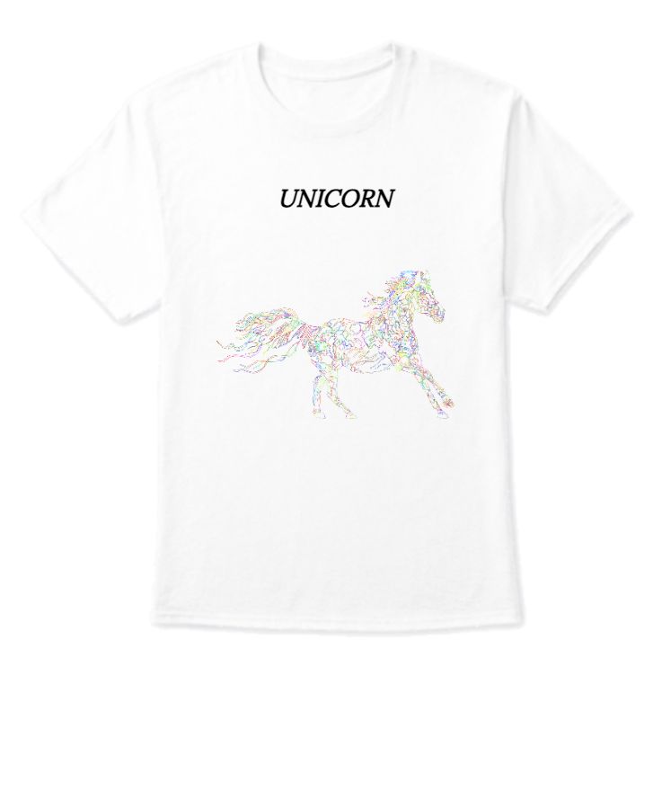 unicorn design T-shirt - Front
