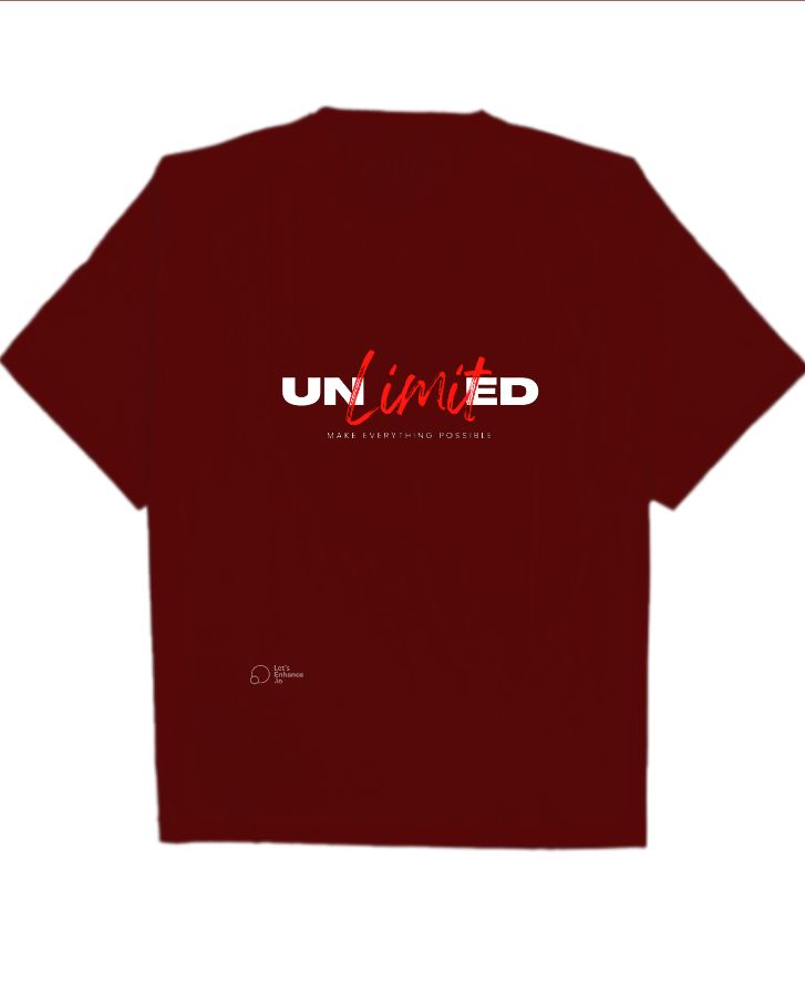 unlimited over size t shirt - Front