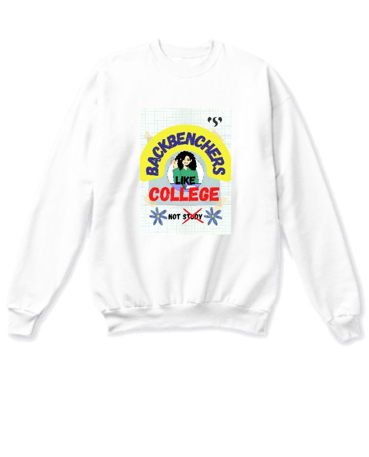 Backbenchers like collage sweatshirt - Front