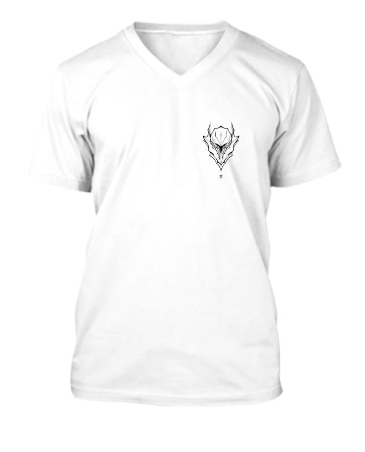 v-neck half sleeve tee shirts design - Front