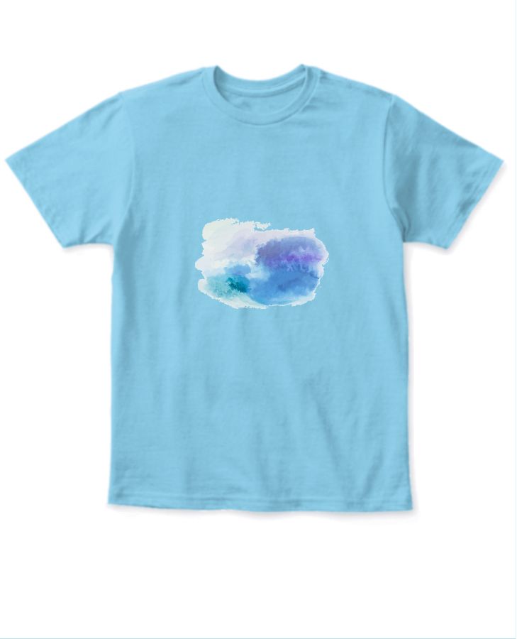 water color kids tee  - Front