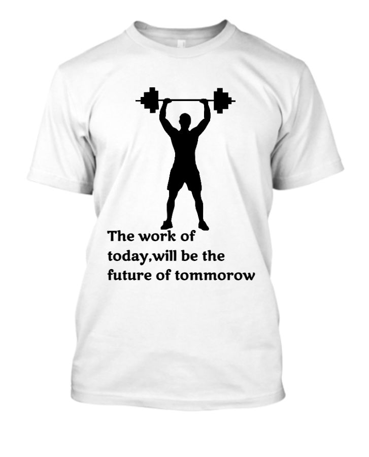 white Motivational T-shirt - Front
