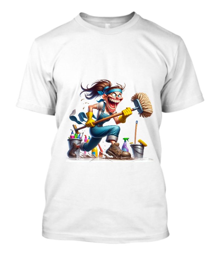 white t-shirt with beautifule image - Front