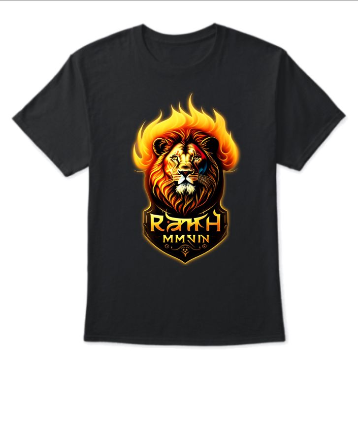 Lion Print T-shirt - Front