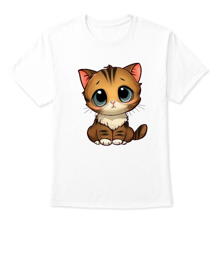 yellow cat tshirt - Front