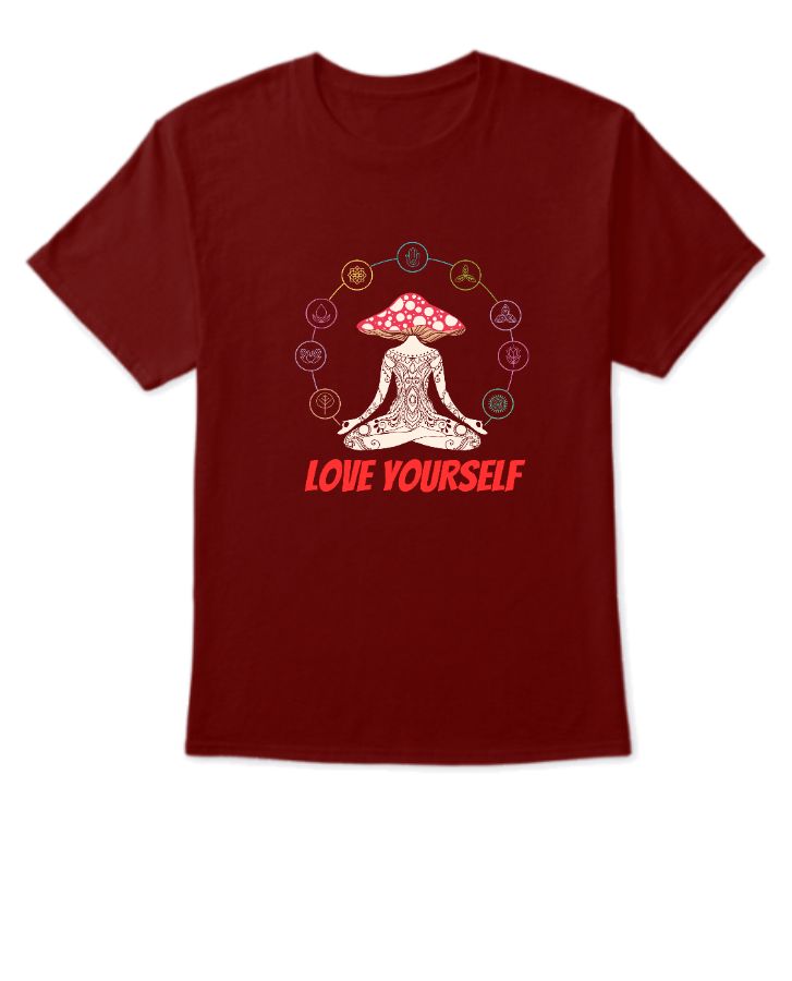 yoga print half t shirt  - Front